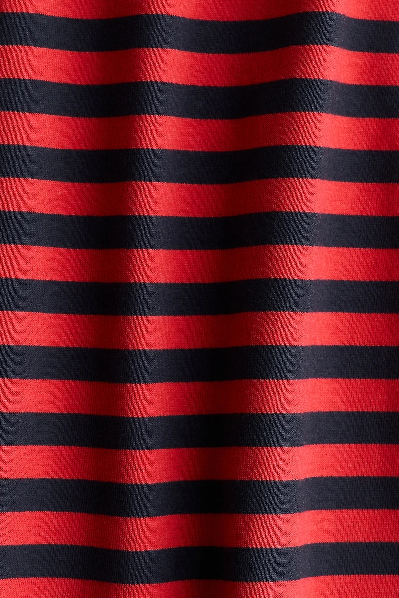 Long-Sleeved Boat-Neck Top