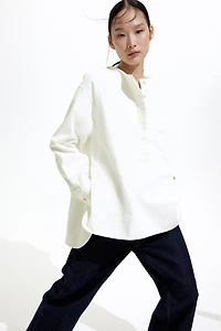 Pullover Twill Blouse