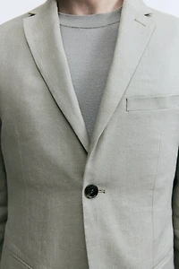 Slim-Fit Linen Jacket