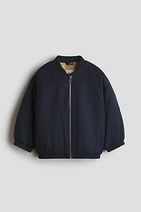 Bomber Jacket with Teddy Fleece Lining