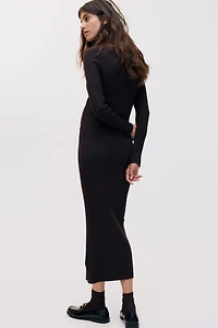 MAMA Boat-Neck Bodycon Dress