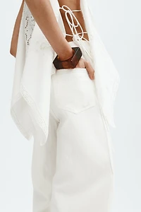 Barrel Leg Regular Waist Jeans