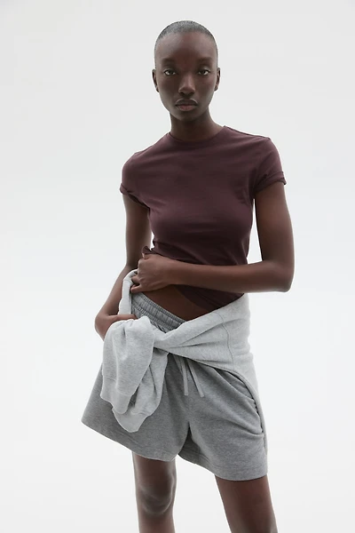 Fitted Cotton-Blend T-Shirt