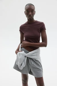 Fitted Cotton-Blend T-Shirt