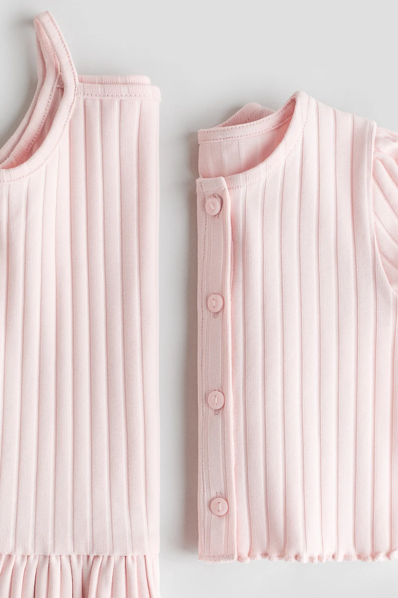 2-Piece Dress and Cardigan Set