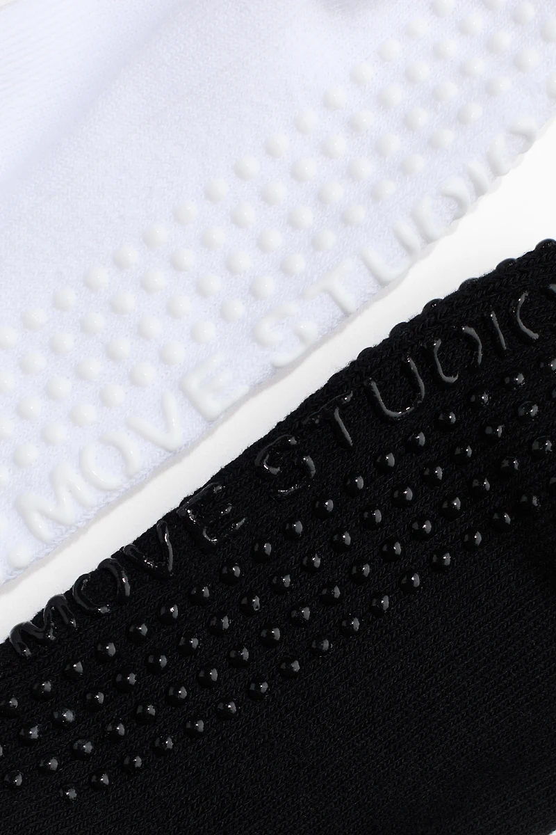 2-Pack Non-Slip Yoga Socks