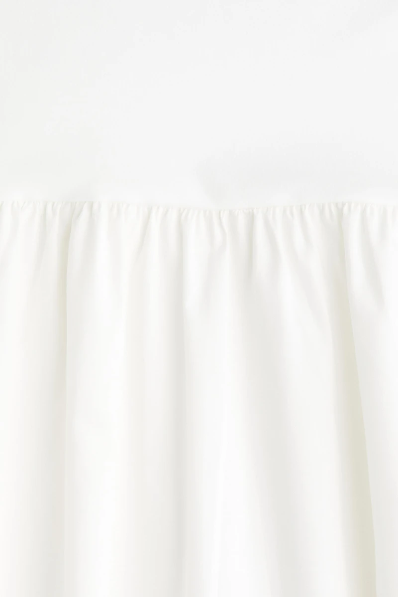 Robe maxi à manches courtes