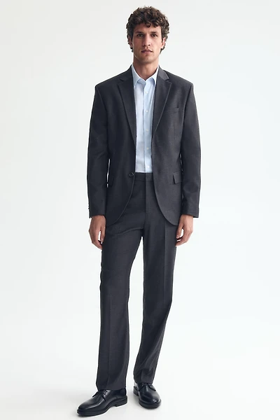 Regular-Fit Single-Breasted Jacket