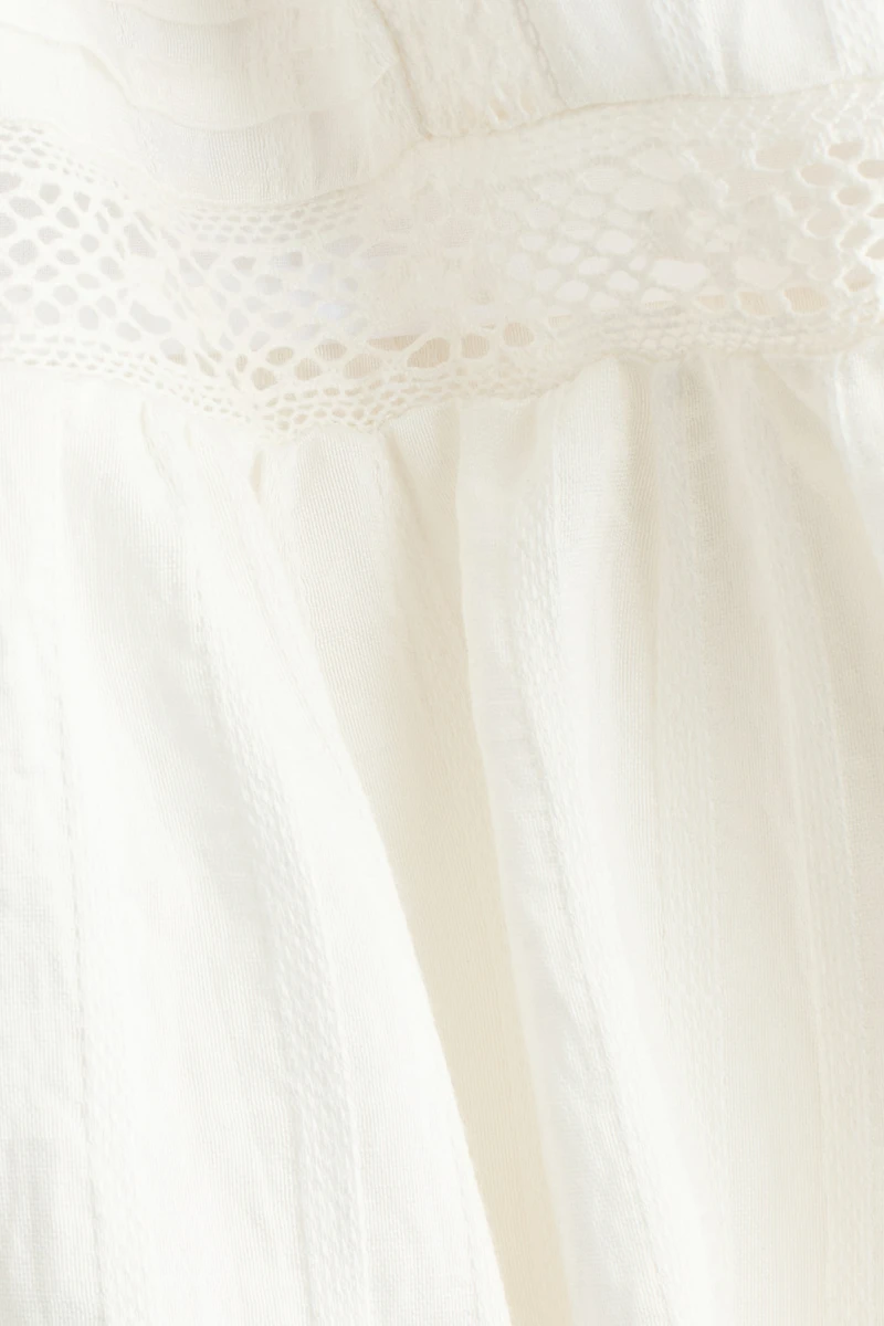 Jupe maxi avec dentelle