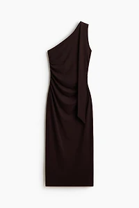 Draped One-Shoulder Dress