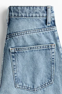 High-Waist Barrel Ankle Jeans