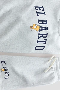 2-Piece Printed Sweatshirt and Sweatshorts Set