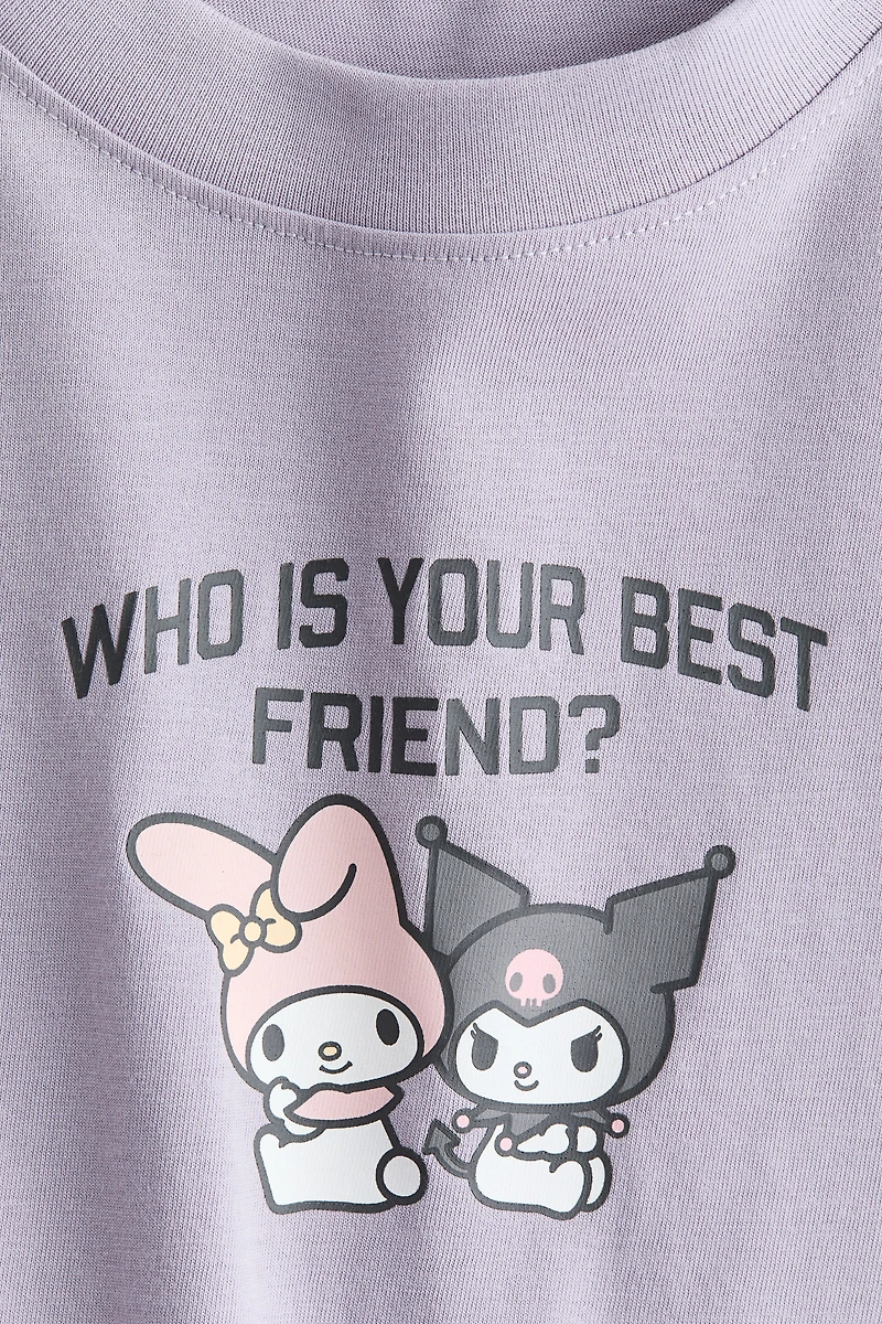 Cotton T-Shirt with Printed Motif