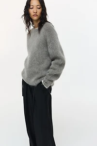 Wide-Leg Pants with Belt Detail