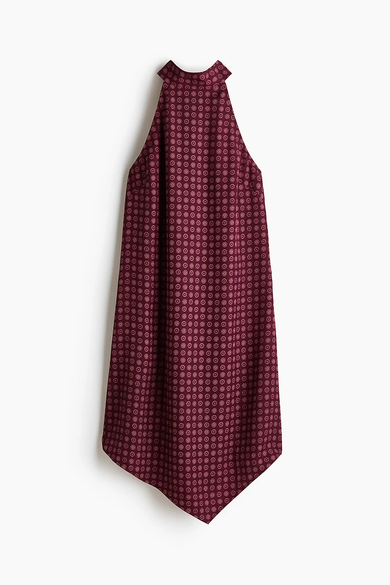Tie-Detail Handkerchief Dress
