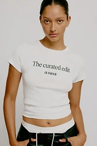 T-shirt en coton avec motif imprimé