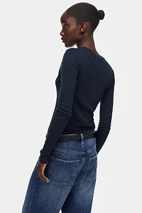 Pima Cotton Jersey Top