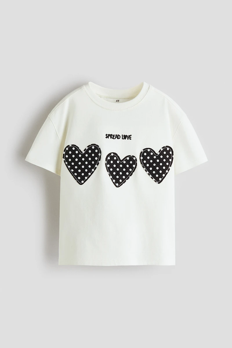 Appliquéd Cotton T-Shirt