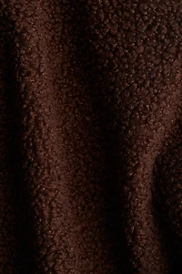 Zip-through teddy sweatshirt