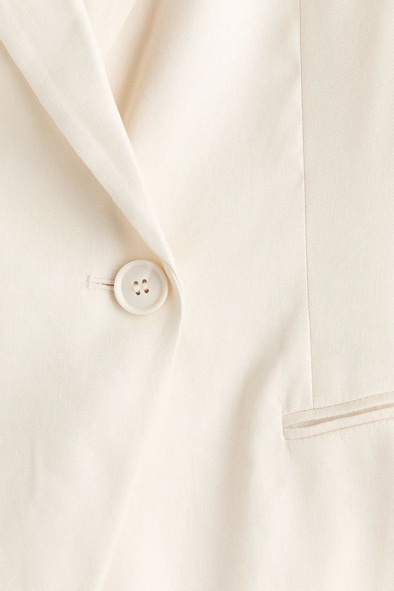 Slim-Fit Linen-Blend Blazer