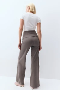 Foldover-Waist Jersey Pants