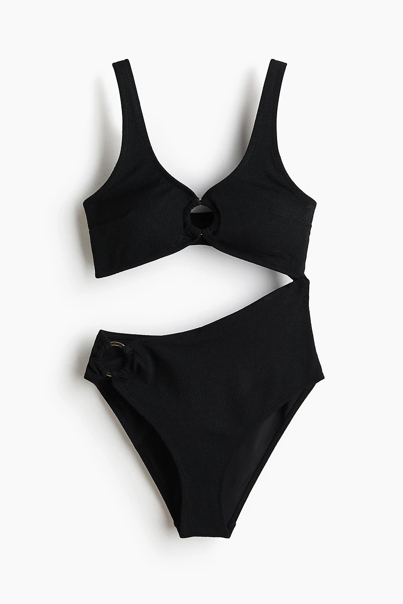 Maillot de bain échancré à bonnets coussinés