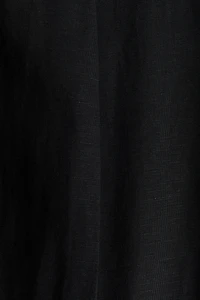 Linen-Blend Dress Pants