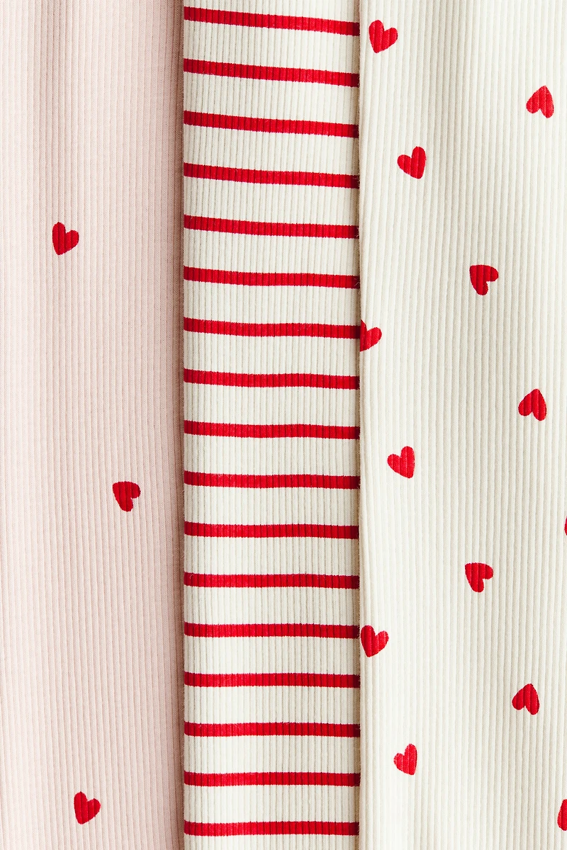 3-Pack Ribbed Cotton Leggings