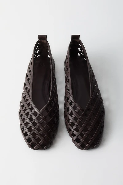 Braided-Look Ballet Flats