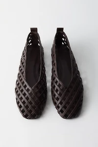 Braided-Look Ballet Flats