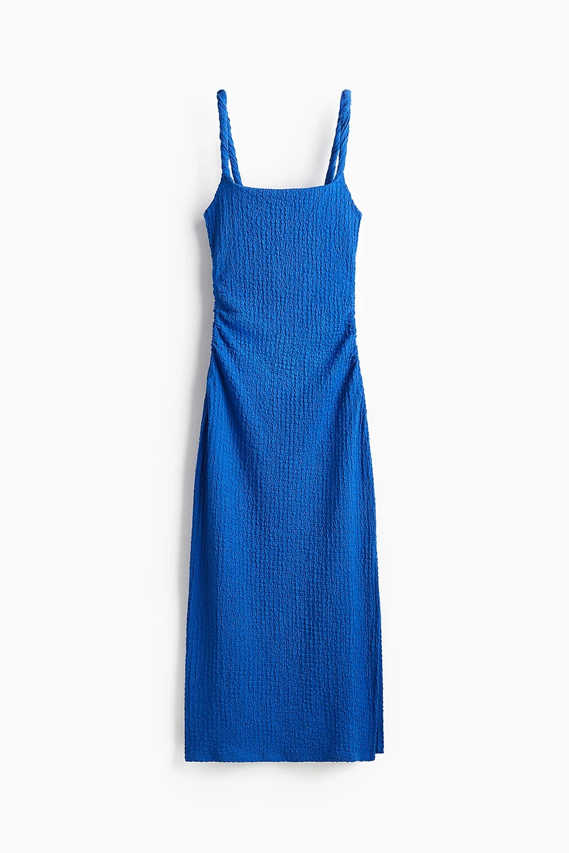 Textured Jersey Midi Dress