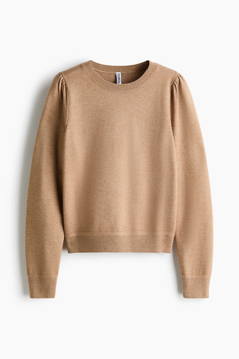 Puff-Sleeved Sweater