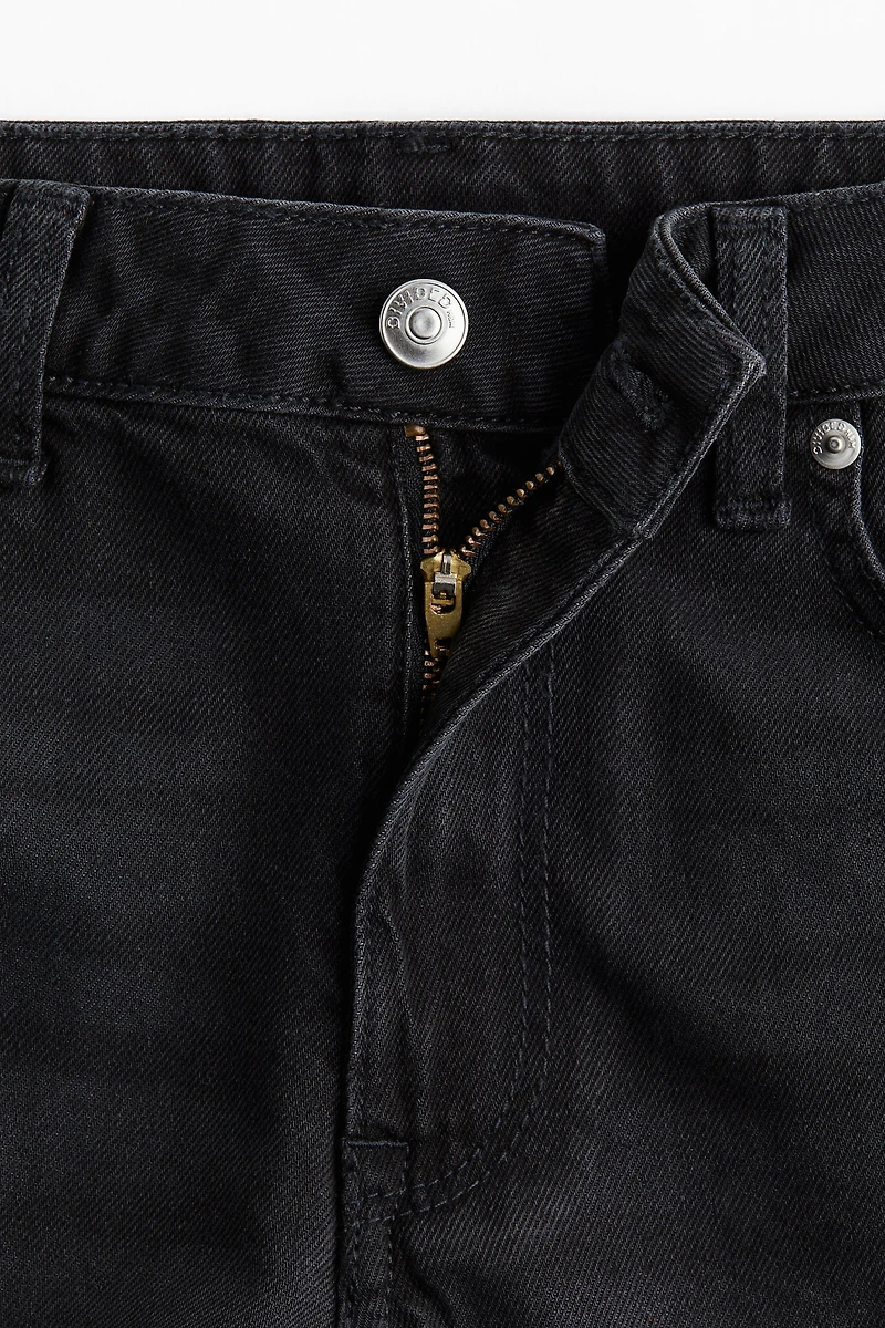 High-Waist Denim Shorts