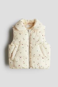 Veste matelassée sans manches imprimée