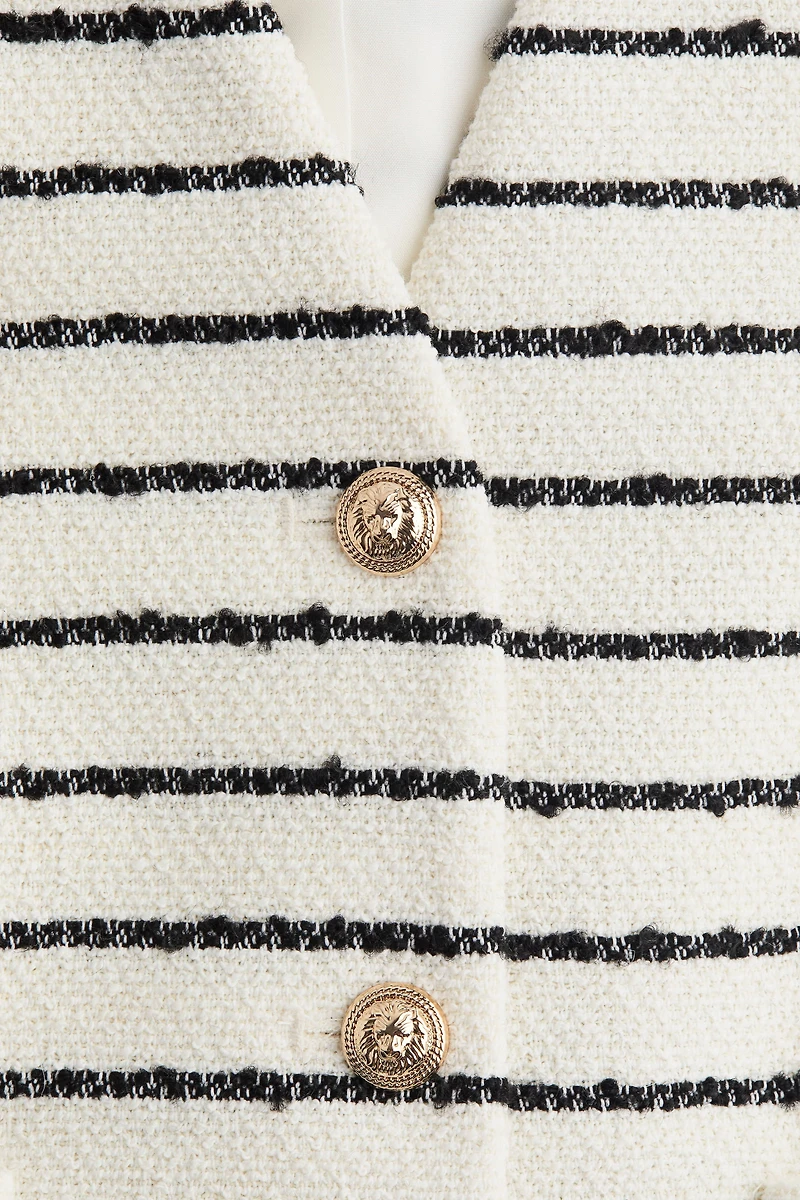 Gilet sans manches en bouclé