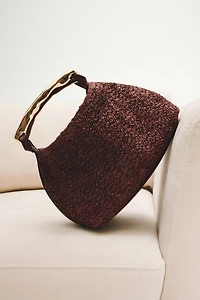 Metal-Handle Handbag