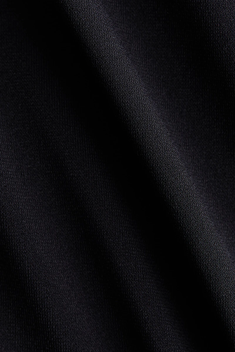 Draped-Panel Jersey Top