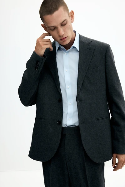 Regular-Fit Wool-Blend Jacket