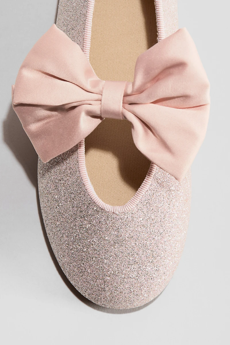 Appliquéd Ballet Flats