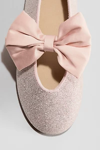 Appliquéd Ballet Flats