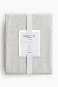 2-Pack Blackout Herringbone Curtain Panels