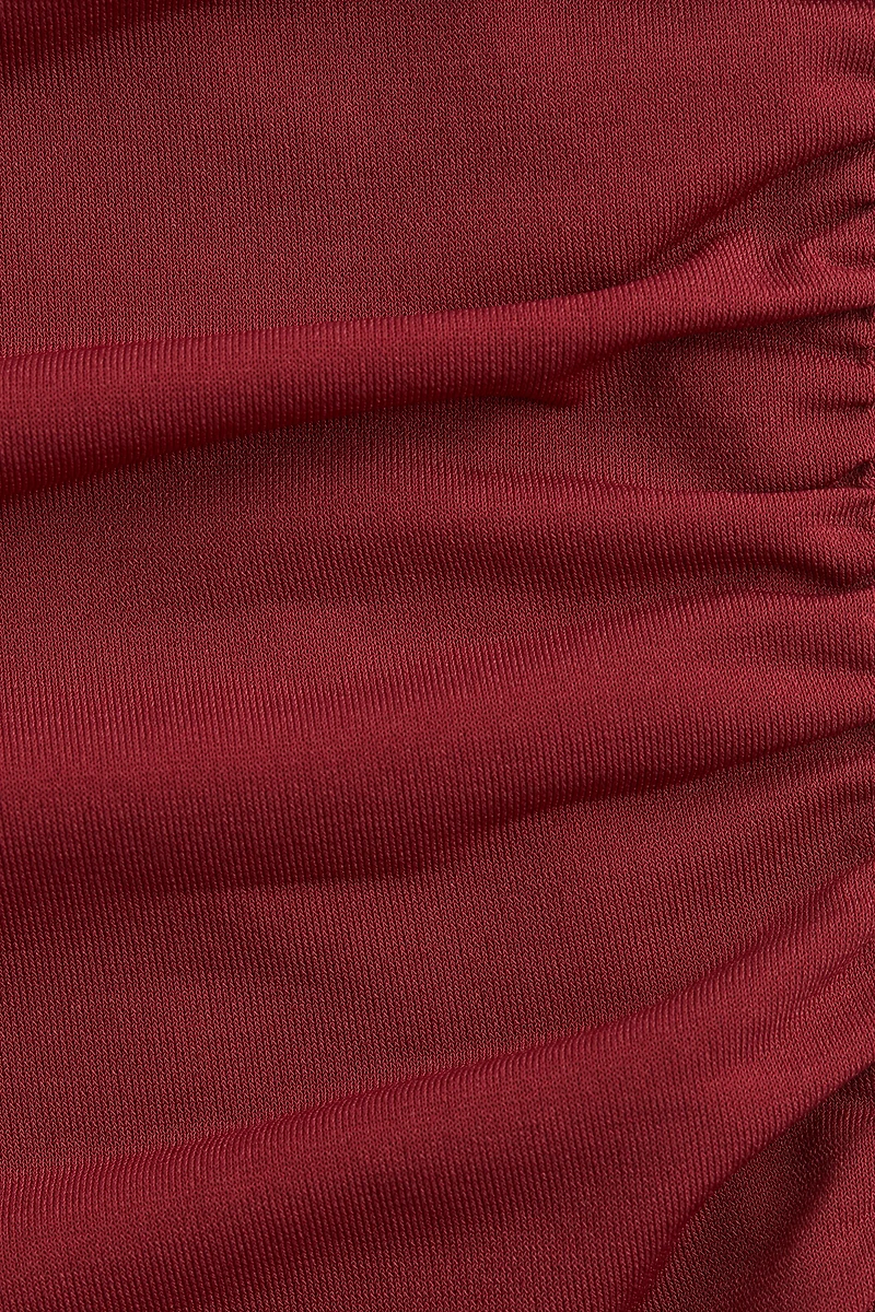 Draped Cap-Sleeved Top