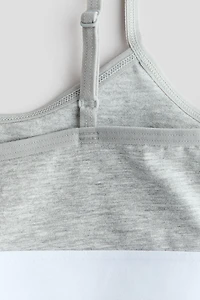 Lot de 3 brassières en coton