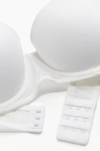 Padded Microfiber Balconette Bra