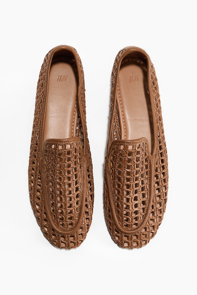 Mocassins en paille