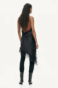 Satin Halterneck Dress