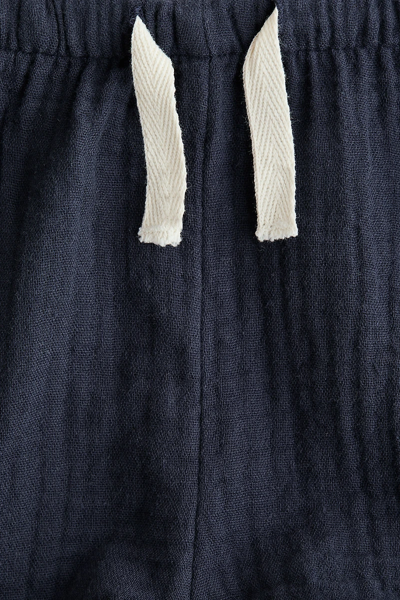 Short en mousseline de coton