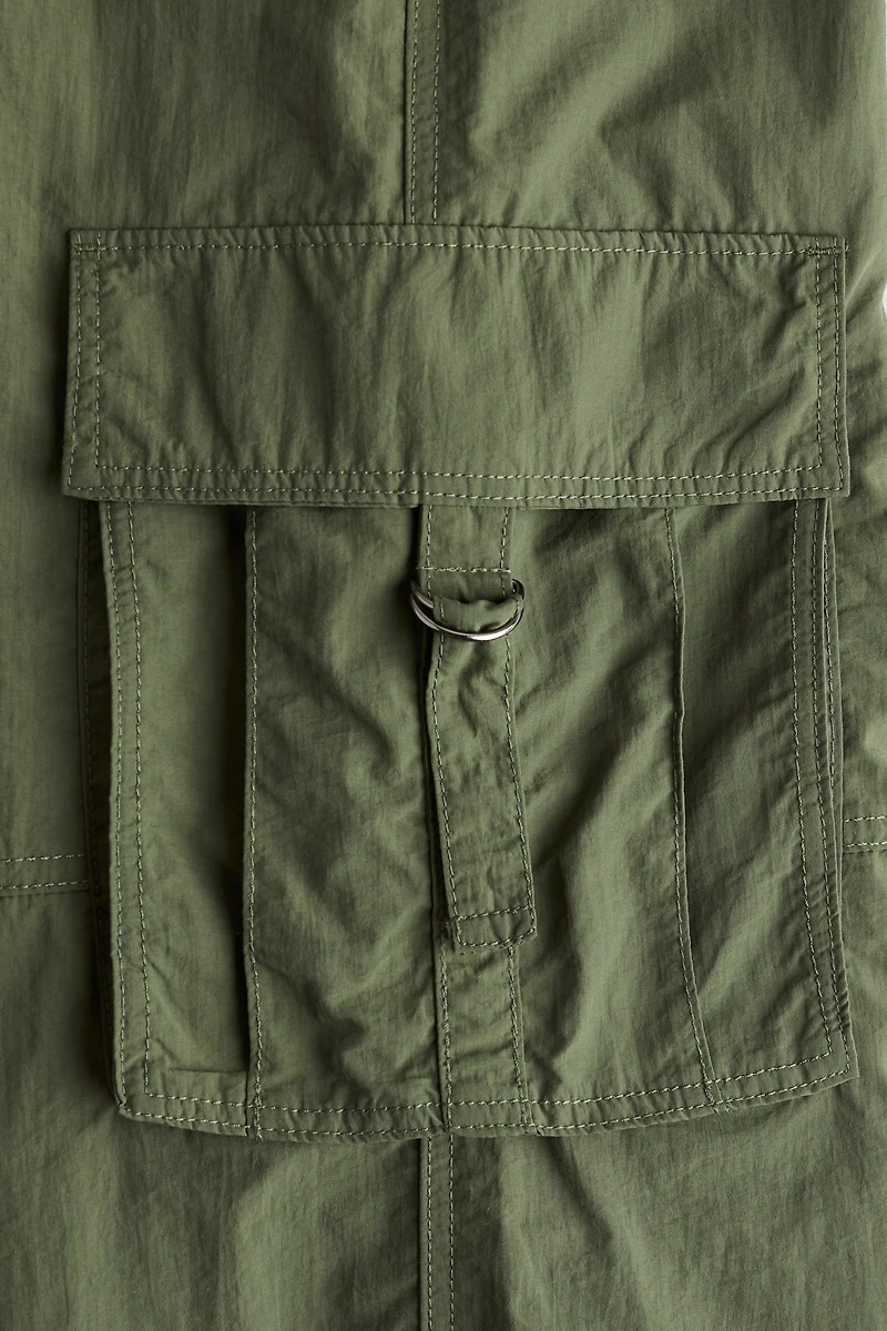 Wide-leg Cargo Pants