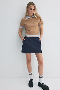 A-line mini skirt