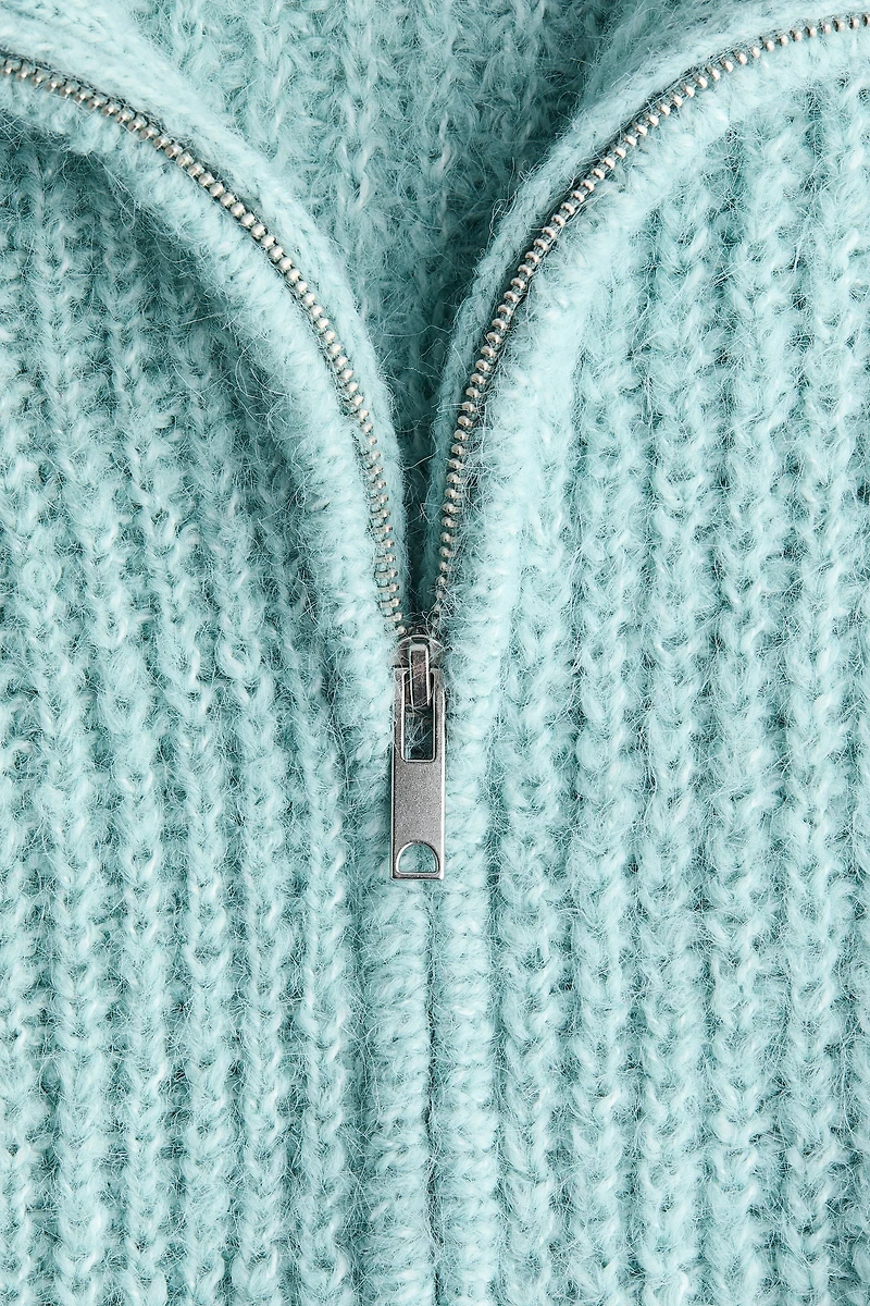 Cardigan with Zipper